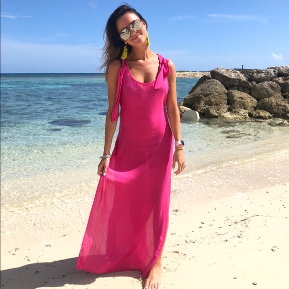 Lovers + Friends Other - Lovers + Friends Hot Pink Swimsuit Cover Up Small